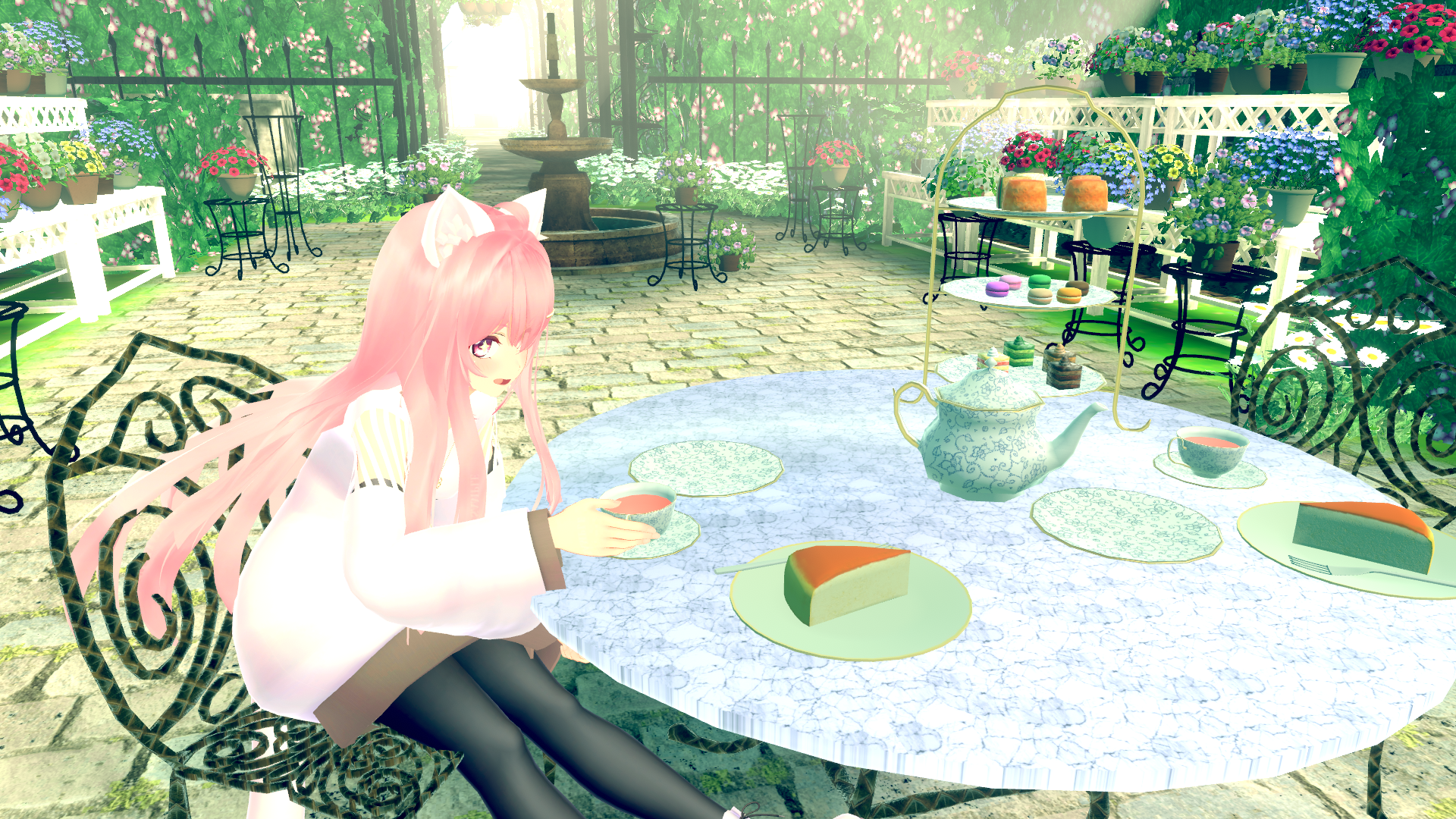 Tea time in VRChat