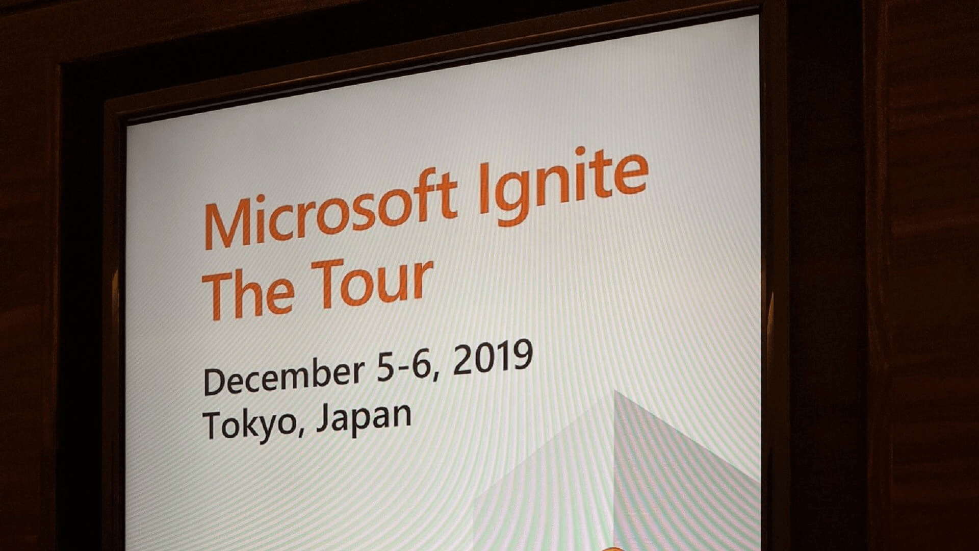 Microsoft Ignite The Tour Tokyoに参加してきました！【1日目】 #MSIgniteTheTour