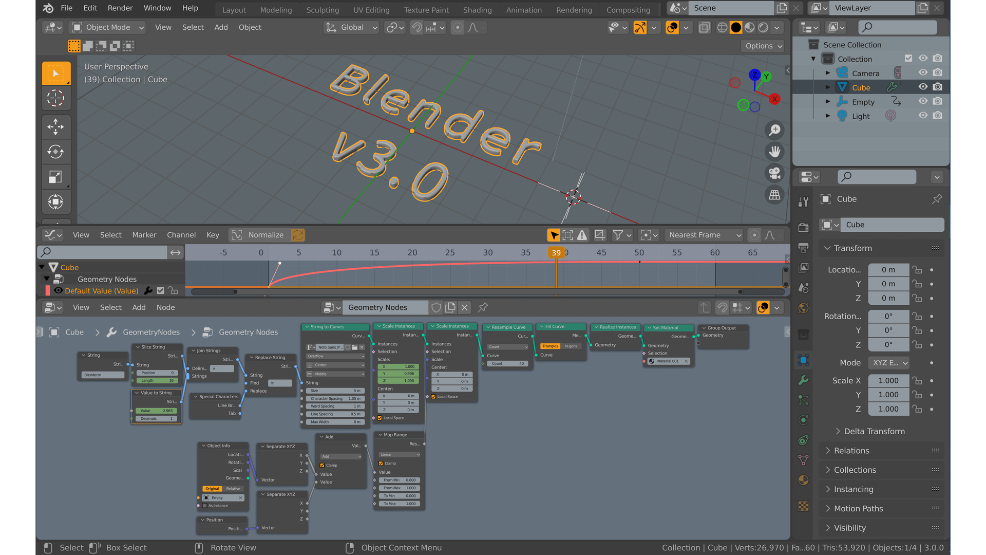 [Blender 3.0] 新登場! 2.9xとの違いとは?